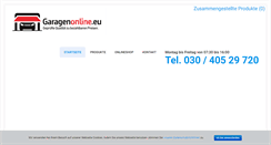 Desktop Screenshot of garagenonline.eu